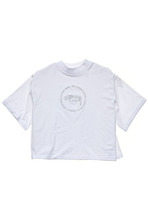 Stussy Womens Laguna Boxy T Shirt White - PNEUF4821